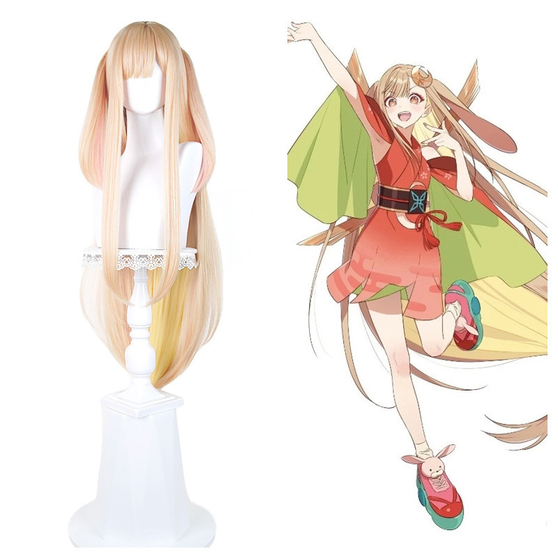 Women'S Kimono Accessories - Vorgefertigte Kaguya Cosplay Perücke Anime Prinzessin