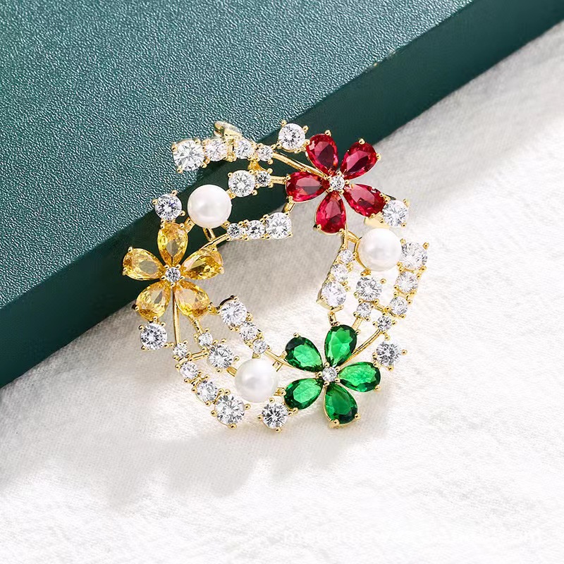 Women'S Accessories Manufacturers - Beliebte Zirkon-Brosche-Design-Brosche, exquisite und vielseitige personalisierte