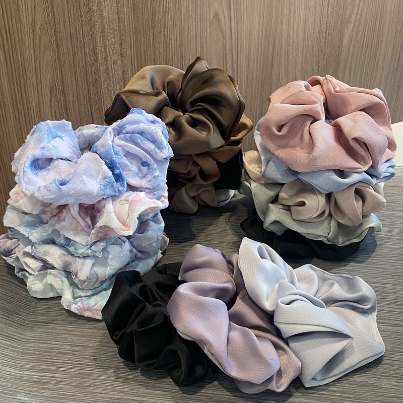 Scrunchie Satin Set - 5 teile/satz Mode Seide Haar gummis