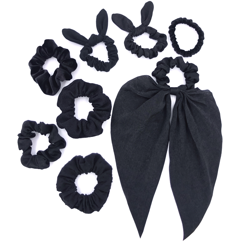 Scrunchie Satin Set - Haargummis für Mädchen und Frauen, Haargummis,