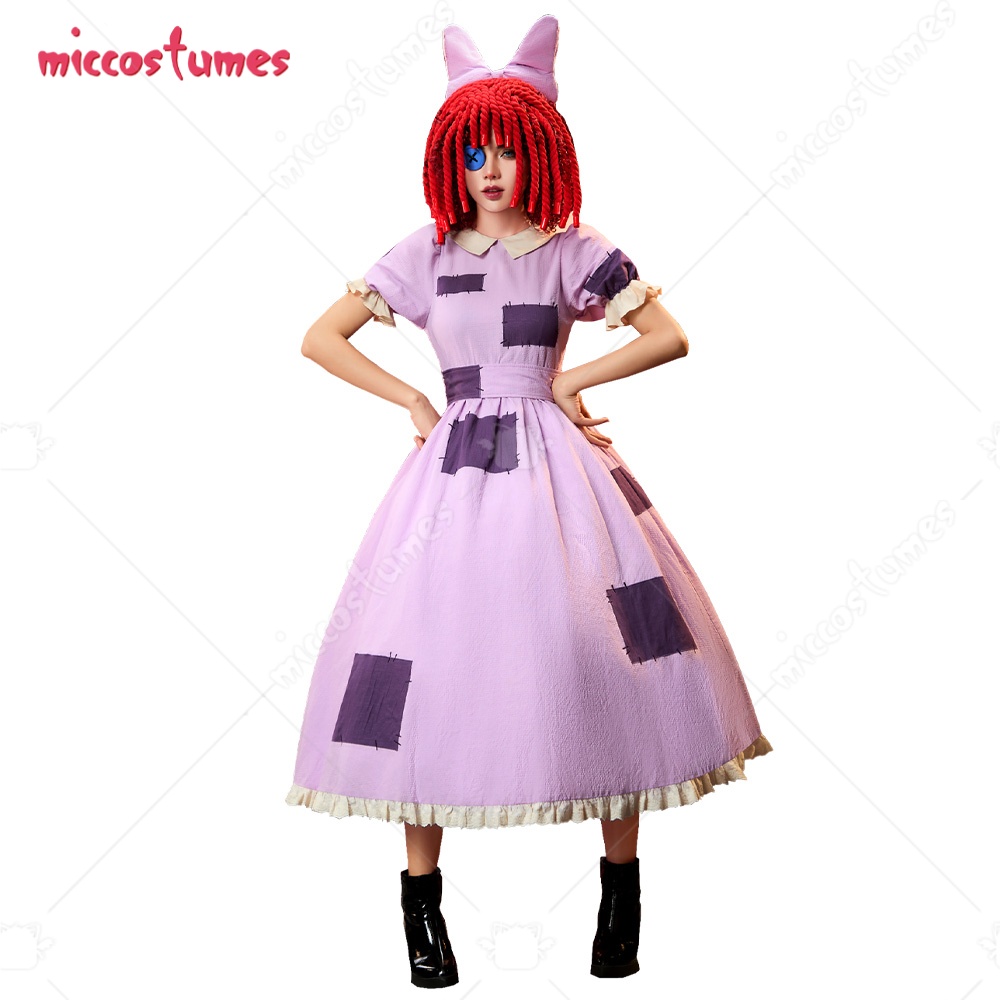 Women'S Formal Accessories - 【Versandbereit】Cosplay.fm Damen Cosplay-Kostüm Lumpenpuppe Lila Patchwork-Kleid