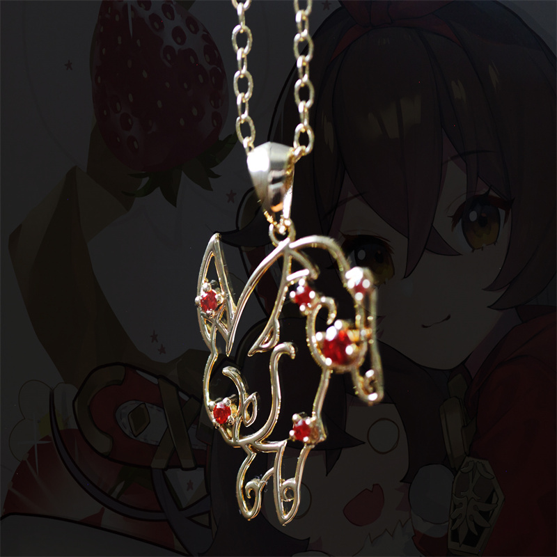 Women'S Running Accessories - Anime Halskette Genshin Impact Amber Kaninchen