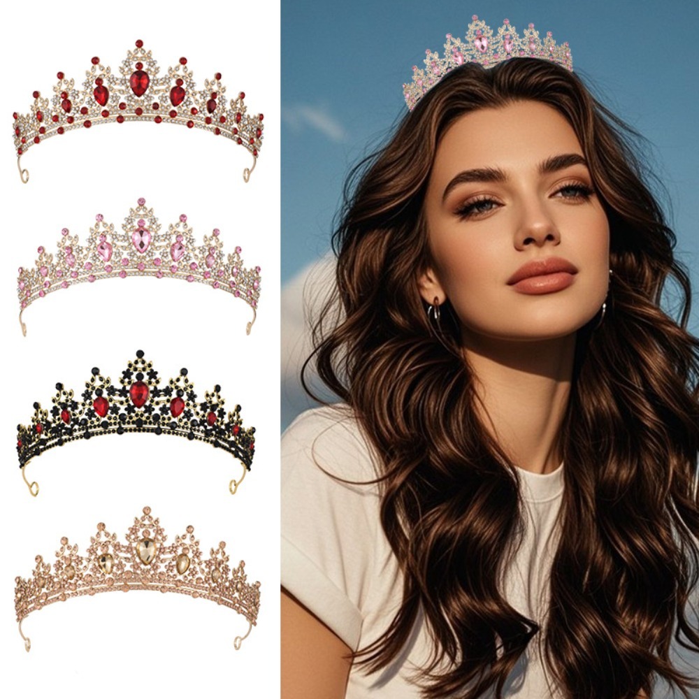 Women'S Formal Accessories - Vintage Blatt- und Rankenmuster Versilberte Strass-Brautkrone