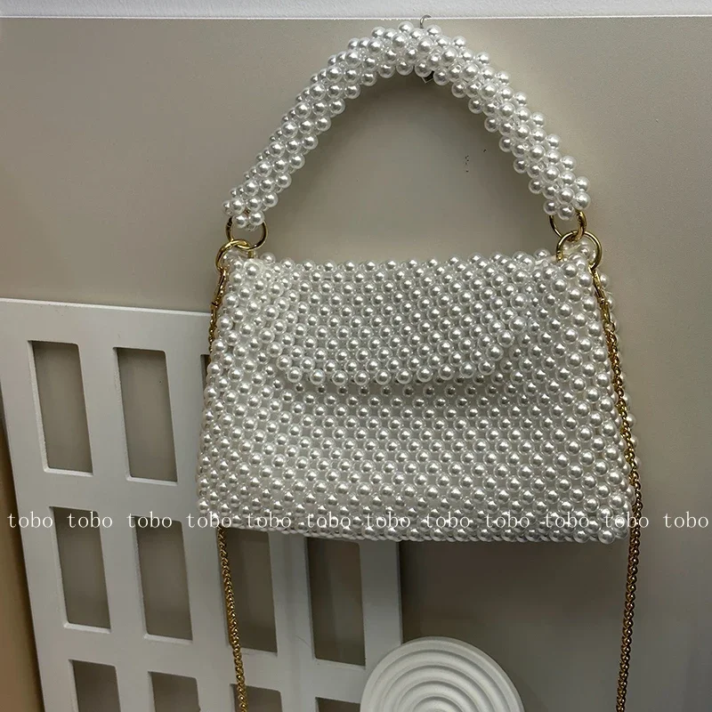 Wallet Chain Bag - Ins Superlative Perlen Perlen Brieftaschen für