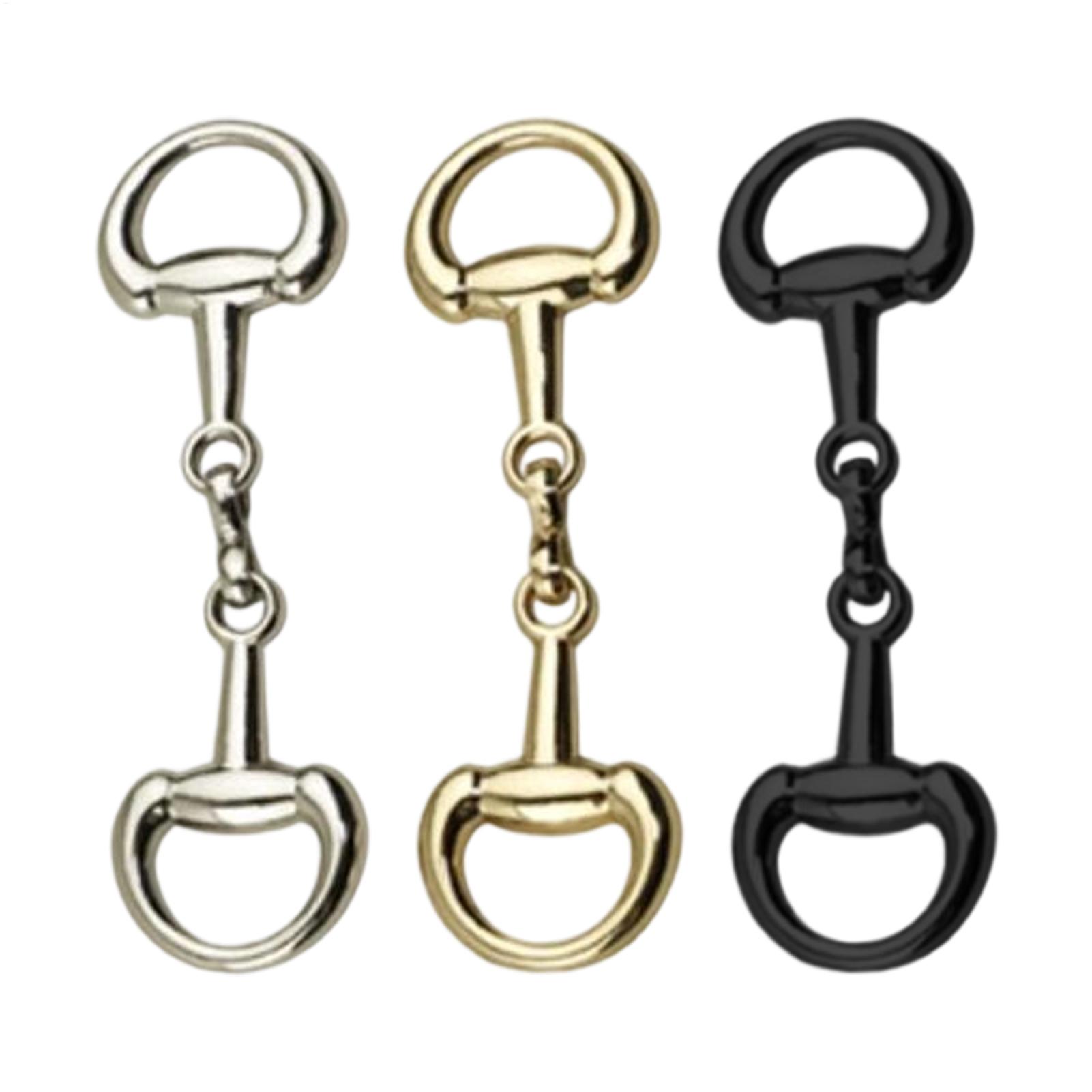 Wallet Chain Bag - Doppel-D-Ring Snaffle Bit Legierung Reitsport-Verbindungsverschluss D-Ring