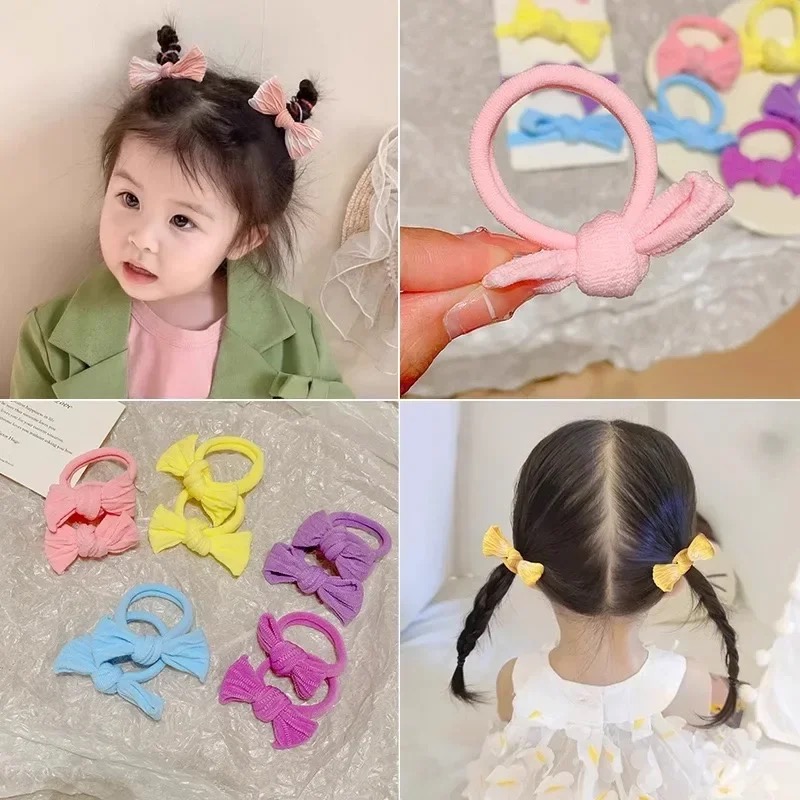 5 Teile/satz Nette Bowknot Sol – Scrunchie Satin Set Bewertung und Preis