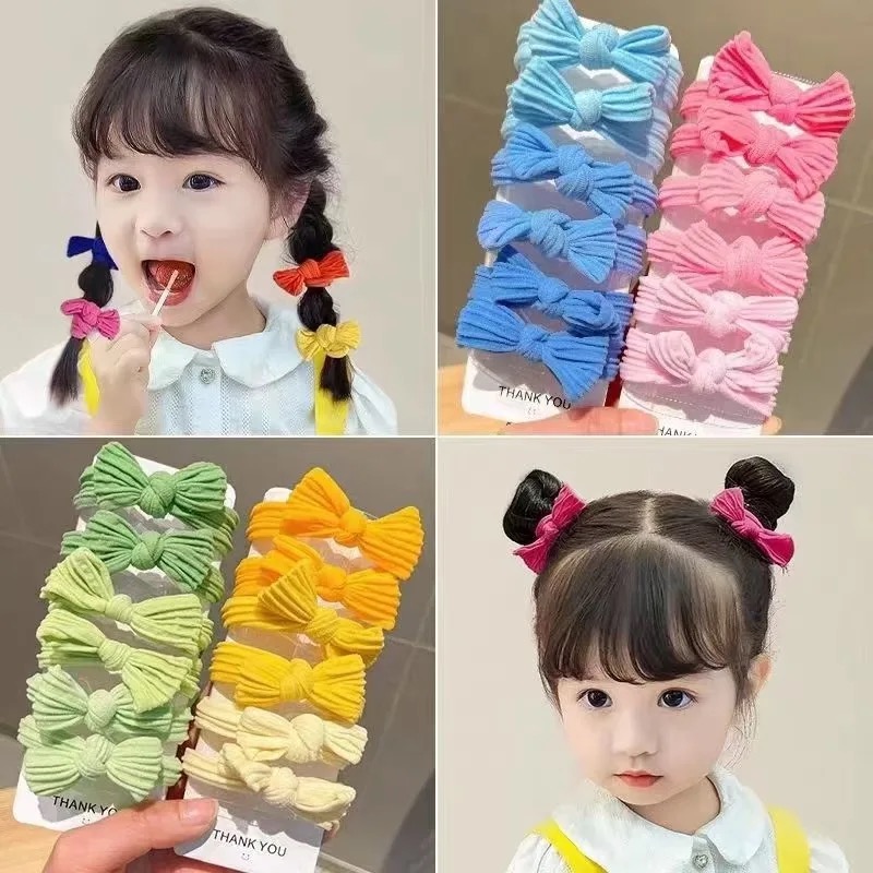 5 Teile/satz Nette Bowknot Sol – Scrunchie Satin Set Bewertung und Preis