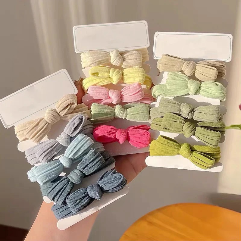 5 Teile/satz Nette Bowknot Sol – Scrunchie Satin Set Bewertung und Preis