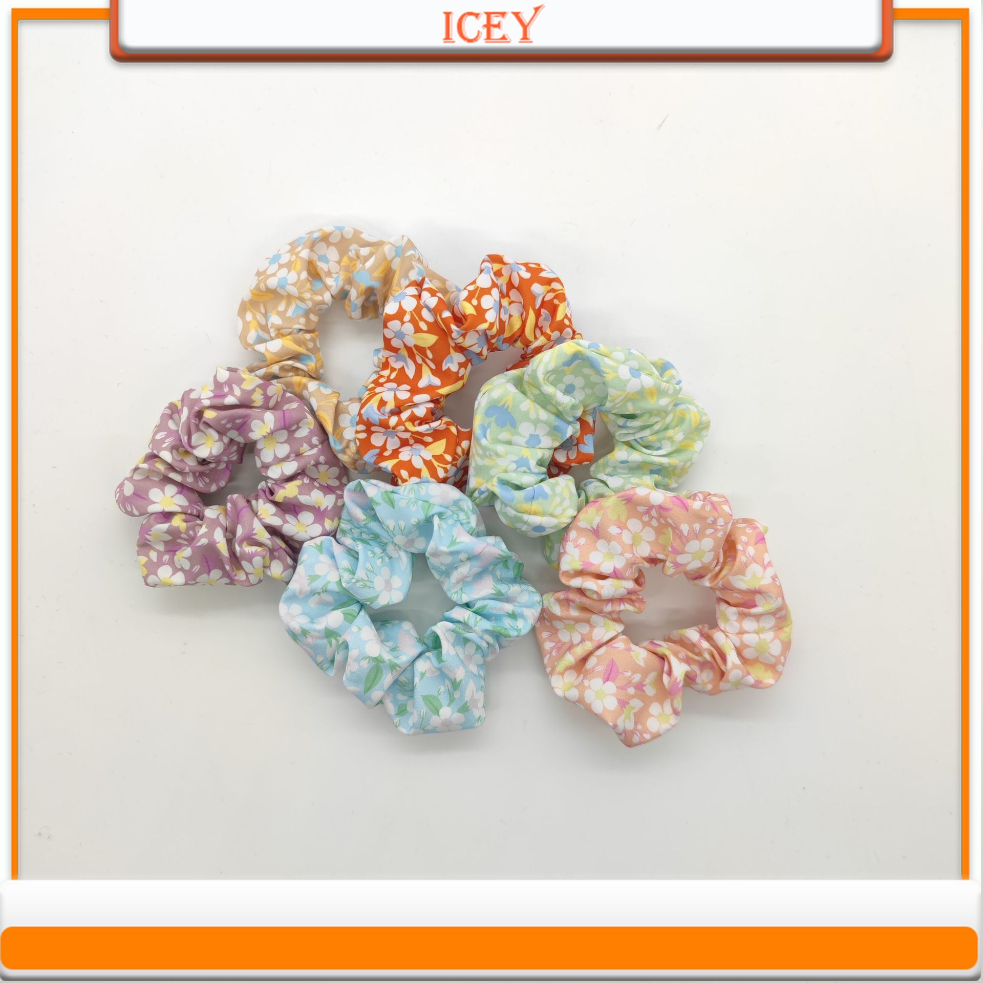 1pc Blumen Scrunchie Darm Ring – Scrunchie Satin Set Bewertung und Preis