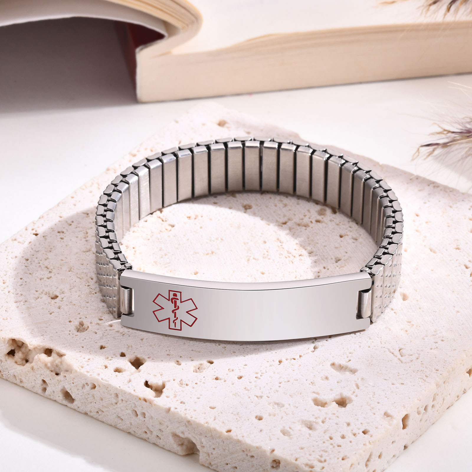 Vnox Edelstahl Medical Alert S – Resin Bangle Bracelet Bewertung und Preis