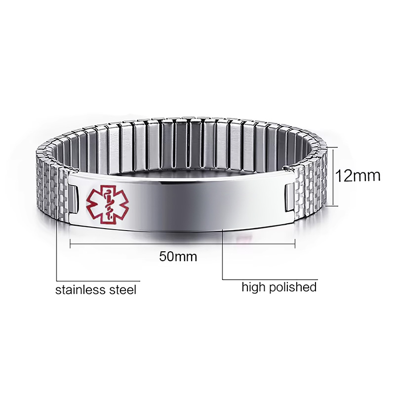Vnox Edelstahl Medical Alert S – Resin Bangle Bracelet Bewertung und Preis