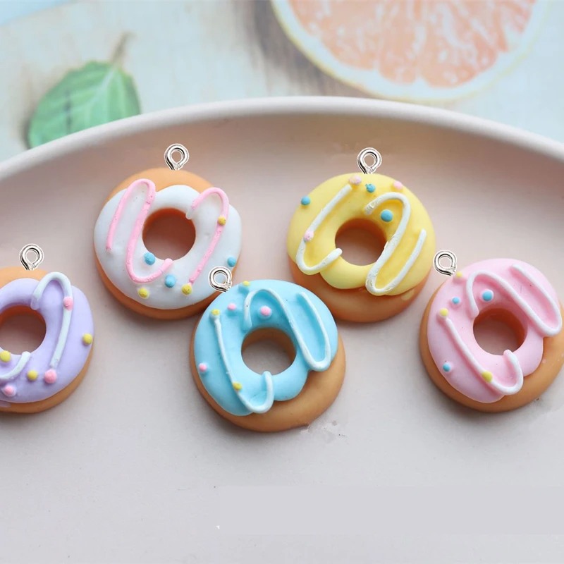 10 Stücke Kawaii Farbe Donut H – Resin Bangle Bracelet Bewertung und Preis