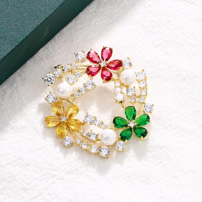 Beliebte Zirkon-Brosche-Design – Women'S Accessories Manufacturers Bewertung und Preis