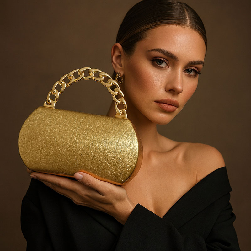Luxus Gold Metall Schnalle Box – Wallet Chain Bag Bewertung und Preis