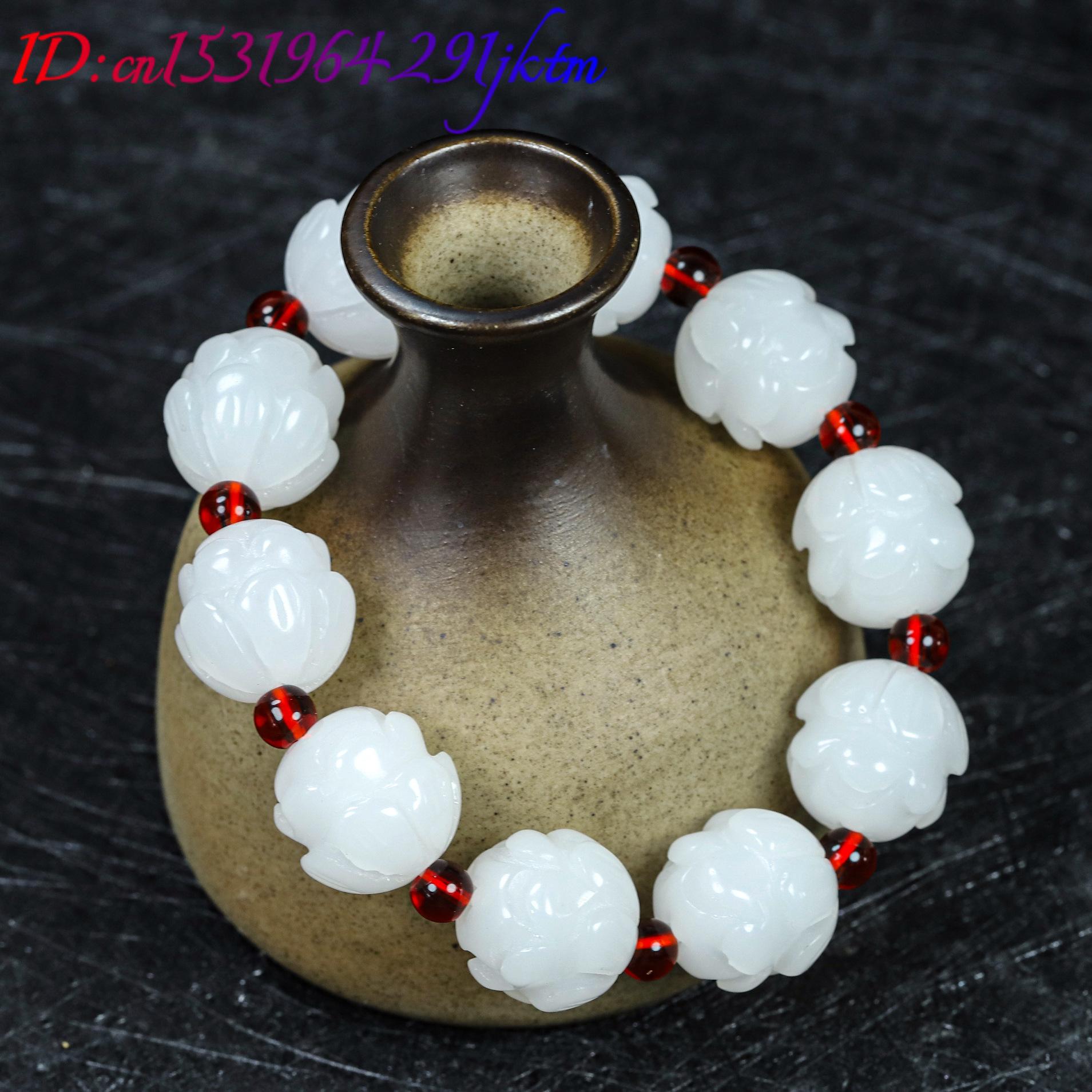 Weißes Armband aus echtem Jade – Accessories Woman Bewertung und Preis