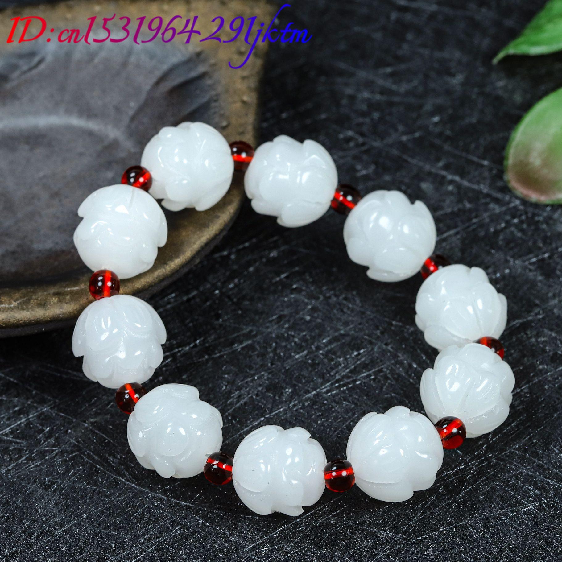 Weißes Armband aus echtem Jade – Accessories Woman Bewertung und Preis