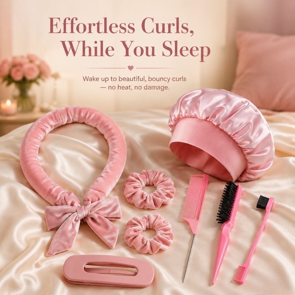 8/5/4-teiliges Hitzefreies Loc – Scrunchie Satin Set Bewertung und Preis