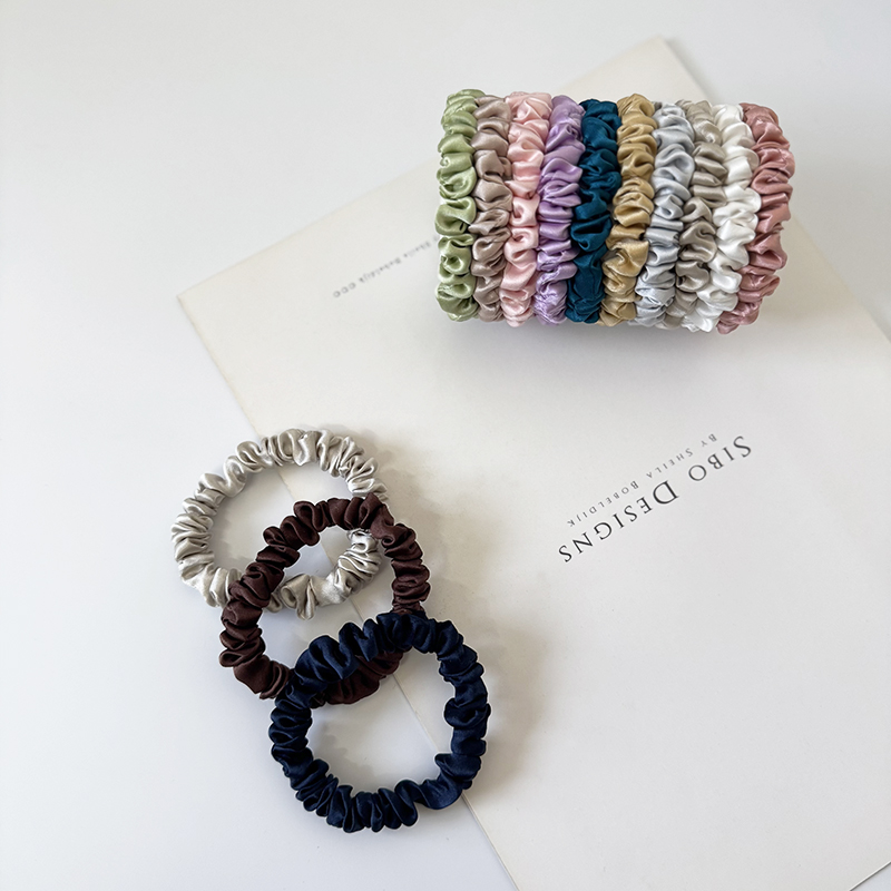 3 Stück Haargummis aus 100 % e – Scrunchie Satin Set Bewertung und Preis