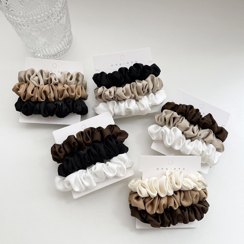 3 Teile/satz Satin Haarband Se – Scrunchie Satin Set Bewertung und Preis