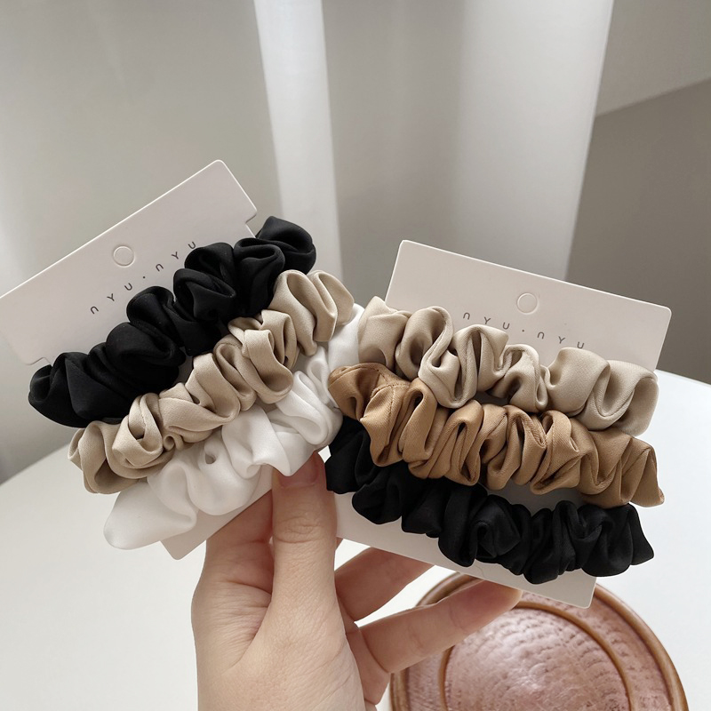 3 Teile/satz Satin Haarband Se – Scrunchie Satin Set Bewertung und Preis