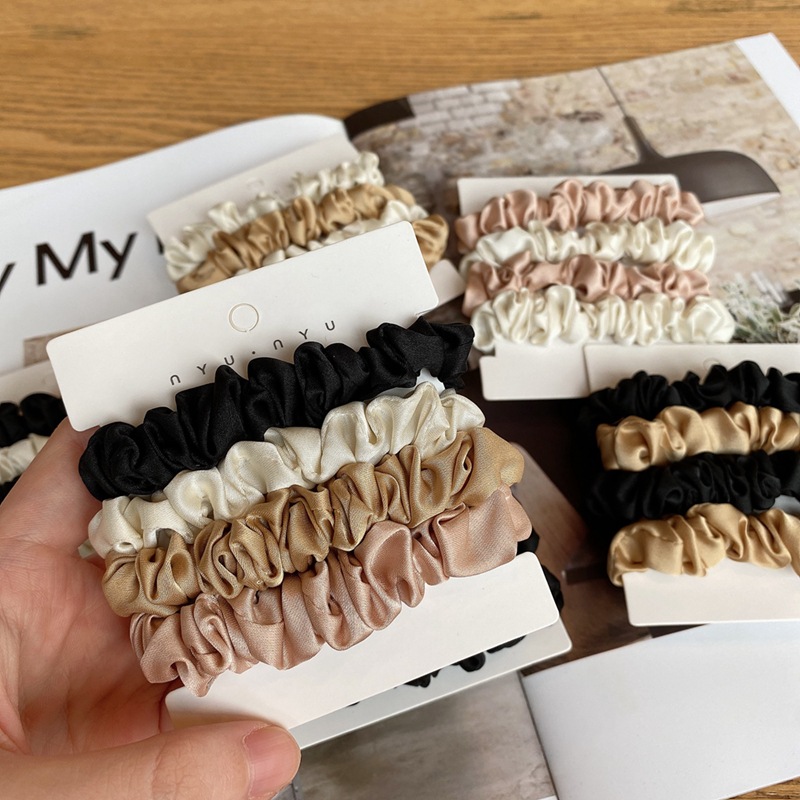 4 Teile/satz Satin Seide Scrun – Scrunchie Satin Set Bewertung und Preis